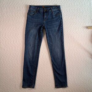Kut From The Kloth Womens Size 4 Katy Boyfriend Mid Rise Stretch Jeans Dark Wash